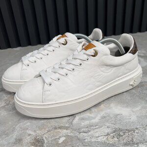 Louis Vuitton Time Out Sneakers Monogram White Leather 4.5 UK 7.5 US or 37.5 EUR